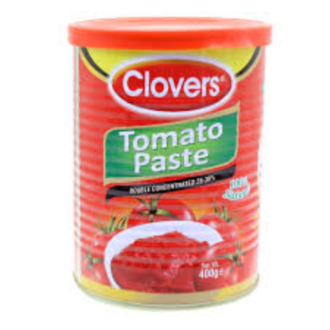 CLOVERS TOMATO PASTE TIN 400GMS